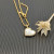 David Yurman Gold Heart White Mother-of-Pearl Necklace, 2mm Chain, 45+5cm Adjustable Length