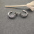 David Yurman Silver Cable Twist Crossover Diamond Earrings