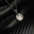 David Yurman Sterling Silver 17.8mm Round Pav&Atilde;&copy; Mother of Pearl Necklace