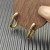 David Yurman Gold 24.3&Atilde;15.9mm Smooth Hoop Earrings