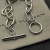 David Yurman Cable Twist Silver Rotating Clasp Bracelet, Length 21cm