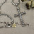 David Yurman Sterling Silver Cross Pendant Necklace
