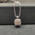 David Yurman 14mm Silver Four-Prong Pav&Atilde;&copy; Diamond Necklace, 2mm Chain, 45+5cm Adjustable Length