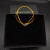 David Yurman Yellow Double Ring Sterling Silver Nylon Cord Bracelet