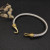 David Yurman 5mm Gold-Tone Hook-End Cuff Bracelet