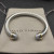 David Yurman 7mm Gold and Silver Half Pav&Atilde;&copy; Diamond Cable Cuff Bracelet