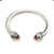 David Yurman 7mm Cable Cuff Bracelet with Rotating End Caps Champagne Diamonds