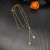 David Yurman Gold Starburst Cluster Necklace Chain 1.5mm