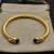 David Yurman Gold 5mm Five-Row Cable Bracelet with Black Pav&Atilde;&copy; Diamonds
