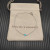 David Yurman 4mm Sterling Silver Single Stone Deep Blue Diamond Bracelet