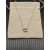 David Yurman Sterling Silver 8mm Four-Prong Purple Diamond Necklace Adjustable 42+3+3cm