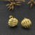 David Yurman Gold Tone 14mm Cable Spiral Stud Earrings