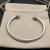 David Yurman 4mm Round-Head Gold and Silver Cuff Bracelet