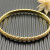 David Yurman 6.2mm Gold Diamond Engraved Wave Bangle Bracelet