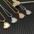 David Yurman Silver Heart Pink Opal Necklace, 2mm Chain, 45+5cm Adjustable Length