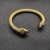 David Yurman 7mm Gold Colorful Enamel Cuff Bracelet, Fits Wrist Size 16cm - 20cm