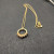 David Yurman Gold Rotating Hook Diamond Pendant Necklace, 1.5mm Chain, Length 45cm + 5cm