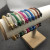 David Yurman 5mm Beige Colorful Enamel Cuff Bracelet, Fits Wrist Size 16cm - 20cm