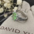 David Yurman Small Pav&Atilde;&copy; Green Diamond Rings