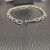 David Yurman Gold and Silver Cable Blue Sapphire Necklace 50cm