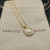 David Yurman Gold Pav&Atilde;&copy; Square Diamond Pendant Necklace, 1.5mm Chain, Length 45cm + 5cm