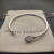 David Yurman 3mm Cable Classic Four-Point White Agate Diamond Cuff Bracele