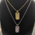 David Yurman Silver Square Wave Pendant Necklace, 3mm Chain, Length 50cm + 5cm