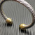David Yurman 7mm Gold Gemstone Head Brown Diamond Bracelet, Fits Wrist Sizes 16&acirc;20cm