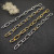David Yurman Madison Chain Multi-Ring Gold and Silver Bracelet, Length 21cm