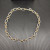 David Yurman Gold and Silver Cable Blue Sapphire Necklace 50cm