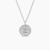 David Yurman Gold Diamond Initial E Disc Pendant Necklace