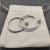 David Yurman Silver Cable Single Row Diamond Hoop Earrings