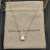 David Yurman Gold 8mm Four-Prong White Diamond Necklace