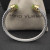 David Yurman 5mm Gold-End Light Green Rectangular Stone Cable Cuff Bracelet