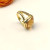 David Yurman Gold 14mm Square Champagne Pav&Atilde;&copy; Diamond Ring