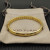 David Yurman 8mm Gold Pav&Atilde;&copy; White Diamond Renaissance Band Bracelet