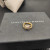 David Yurman Gold Pav&Atilde;&copy; Square Diamond Ring
