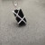 David Yurman Black Onyx Bezel Necklace, 3mm Chain, 50+5cm / 60+5cm Adjustable Length