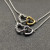 David Yurman Silver Double Heart Clasp Necklace, 1.5mm Chain, 45+5cm Adjustable Length