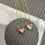 David Yurman 8mm Morganite Heart Diamond Pendant Necklace