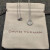 David Yurman Gold Diamond Initial V Disc Pendant Necklace