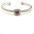 David Yurman 4mm Square Pav&Atilde;&copy; Cable Bracelet with Red Diamonds