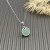 David Yurman Sterling Silver 17.8mm Round Pav&Atilde;&copy; Malachite Necklace