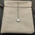 David Yurman Gold Diamond Initial V Disc Pendant Necklace