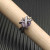 David Yurman 11mm Hexagon Purple Pav&Atilde;&copy; Diamond Ring