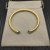 David Yurman 4mm Gold Blue Diamond Bangle Bracelet