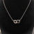 David Yurman Silver Diamond Equestrian Link Necklace, 2mm Chain, 45+5cm Adjustable Length