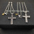 David Yurman Double Twist Cross Pendant Necklace with Black Diamonds, 3mm Cable Chain, Length 50cm + 5cm / 60cm + 5cm
