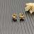 David Yurman Gold X Pav&Atilde;&copy; Diamond Stud Earrings