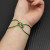 David Yurman Green Double Ring Nylon Cord Bracelet